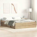 Bed Frame without Mattress Sonoma Oak 120x200 cm 3203854