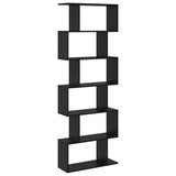 Book Cabinet Black Oak 70 x 24 x 193.5 cm Engineered Wood 869253