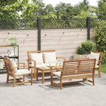 Garden Sofa Set Natural Solid teak wood 3356859