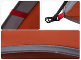 Camping Tent Cabin 4-Person Grey and Orange Quick Release 4005334