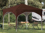 Pop-up Party Tent 194 x 194 x 245 cm Brown 42019819