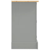 Sideboard Corona Grey 112x44x78 cm Solid Wood Mexican Pine 355084