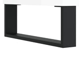 Record Cabinet High Gloss White 121x38x48 cm Engineered Wood 831686