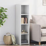 Highboard White 30x41x124 cm Engineered Wood 846376