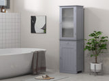 Bathroom Storage Cabinet with 3-tier Shelf Drawer Door, Floor Cabinet Free Standing Tall Slim Side T3398P329548