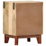 Bedside Cabinet 40x30x52 cm Solid Rough Mango Wood 282744