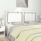 Bed Headboard White 165.5x4x100 cm Solid Pine Wood 817951