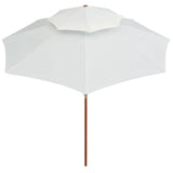 Parasol Cream White Polyester cover Large Adjustable Armrests 42964