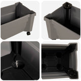 Calypso Planter with Wheels Grey 79 x 35 x 33 cm PP 42041720
