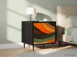 Bedside Cabinet BONN 2 pcs Black Oak 36 x 33 x 51 cm 8007254
