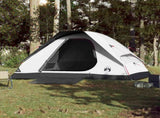 Camping Tent Dome 4-Person White Blackout Fabric Waterproof 94780