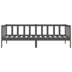 Day Bed without Mattress Grey Solid Wood Pine 90x200cm 806942