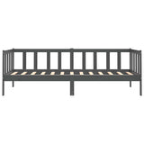 Day Bed without Mattress Grey Solid Wood Pine 90x200cm 806942