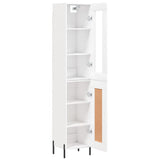 Highboard White 34,5x34x180 cm Engineered Wood 3199497