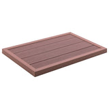 Floor Element for Solar Shower Brown 101x63x55 cm WPC 49065