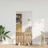 Folding Pet Fence 2 pcs Artisan Oak 100.5 x 38 x 70 cm 8005969