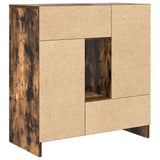 Sideboard with Drawers and Doors Smoked Oak 70.5x34x74.5 cm 861845