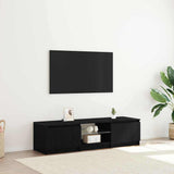 TV Cabinet Black Oak 140 x 38.5 x 36 cm Engineered Wood 862563