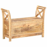 285904 Hall Bench 103x33x72 cm Solid Mango Wood