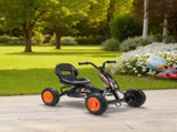 Kids Pedal Go Kart with Steel Frame, Sporty Design, for Ages 2-5 Years, Black T3398P422449