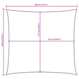 Sunshade Sail Oxford Fabric Square 4.5x4.5 m Dark Green 135470