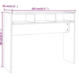 Console Table Brown Oak 105x30x80 cm Engineered Wood 815941