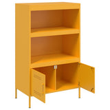 Highboard Mustard Yellow 68x39x113 cm Steel 842973