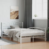 ZNTS 285302 Bed Frame White Metal 120x200 cm