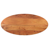 Table Top 110x50x3.8 cm Oval Solid Wood Acacia 370813
