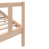3101368 Bed Frame without Mattress Solid Wood 200x200 cm