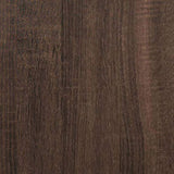 Shoe Cabinet Brown Oak 60x21x163.5 cm Engineered Wood 839909