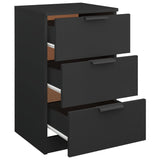 Bedside Cabinet Black 40x36x65 cm 811270