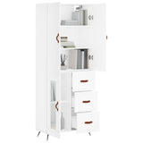 Highboard White 69.5x34x180 cm Engineered Wood 3195931