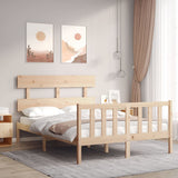 Bed Frame without Mattress 140x200 cm Solid Wood Pine 3193271