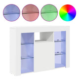 Corner LED TV Cabinet White 100x40x68cm Engineered Wood 889785