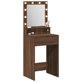 Dressing Table Brown Oak 50 x 41 x 135 cm Engineered Wood 865124