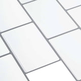 Subway Tile 20 pcs White Grey 30.5 x 30.5 cm 42021210