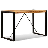 ZNTS Dining Table Solid Rough Mango Wood 120 cm 243996