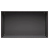 Garden Planter 2 pcs Black 100 x 50 x 50 cm Cold-rolled Steel 8005275