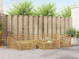 Outdoor Sofa Set 7 pcs White Polyester 3392154