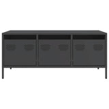 Coffee Table Black 101.5x50x43.5 cm Cold-rolled Steel 851268
