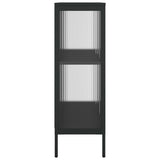 Sideboard Black 75x35x105 cm Glass and Steel 353003