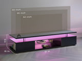 TV Stand for 60 Inch TV LED Gaming Entertainment Center Media Storage Console Table with Large Side T3272P533974