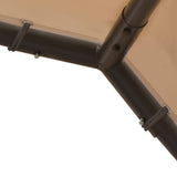 Canopy Tent Beige 4x4 m Steel and Fabric 362454