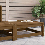 Garden Footstool 70x70x30 cm Honey Brown Solid Wood Pine 805673
