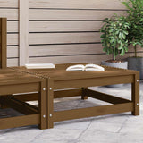 Garden Footstool 70x70x30 cm Honey Brown Solid Wood Pine 805673