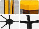 6 x 3 m Yellow Polyester and Steel 190 3376026