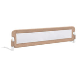 Toddler Safety Bed Rail Taupe 180x42 cm Polyester 10175