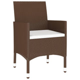 Garden Bistro Set Brown,Cream White 3095902