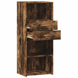Highboard Smoked Oak 50x42.5x124 cm Engineered Wood 846177